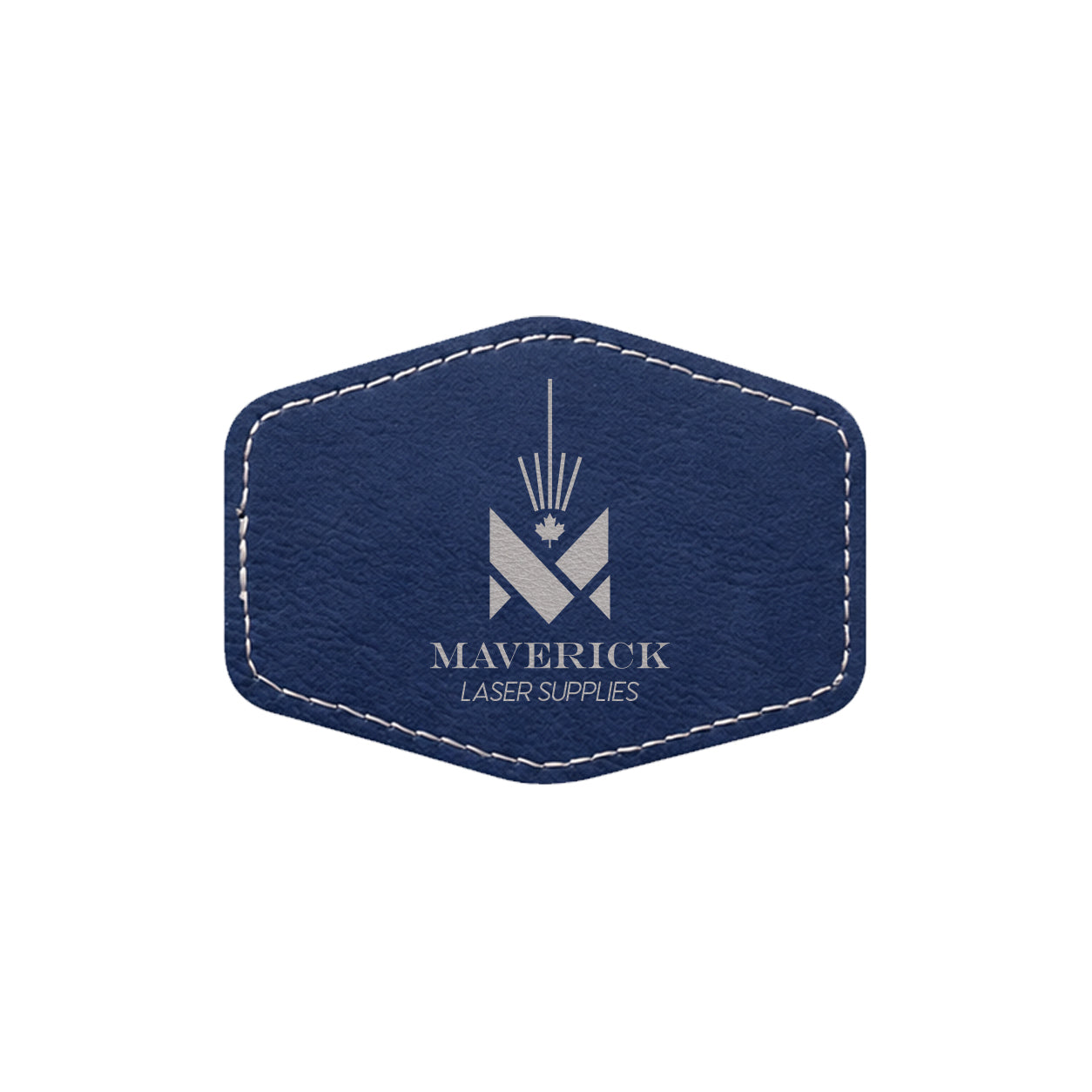 Lasereable Leatherette Hexagon Patch With Adhesive Blanks 3x2"