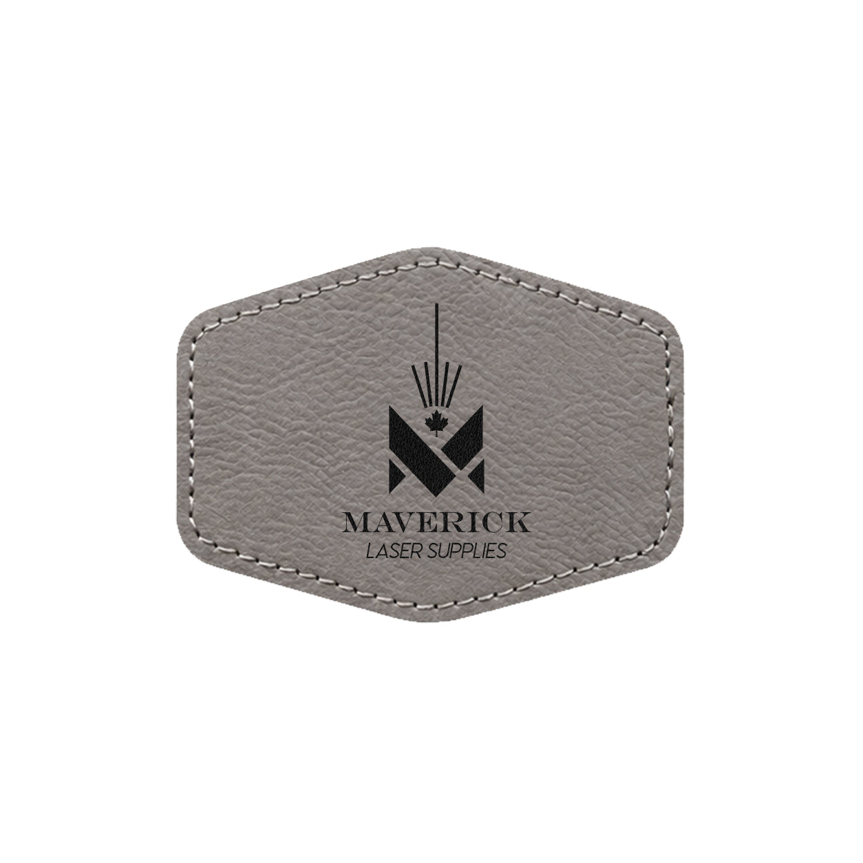 Lasereable Leatherette Hexagon Patch With Adhesive Blanks 3x2"