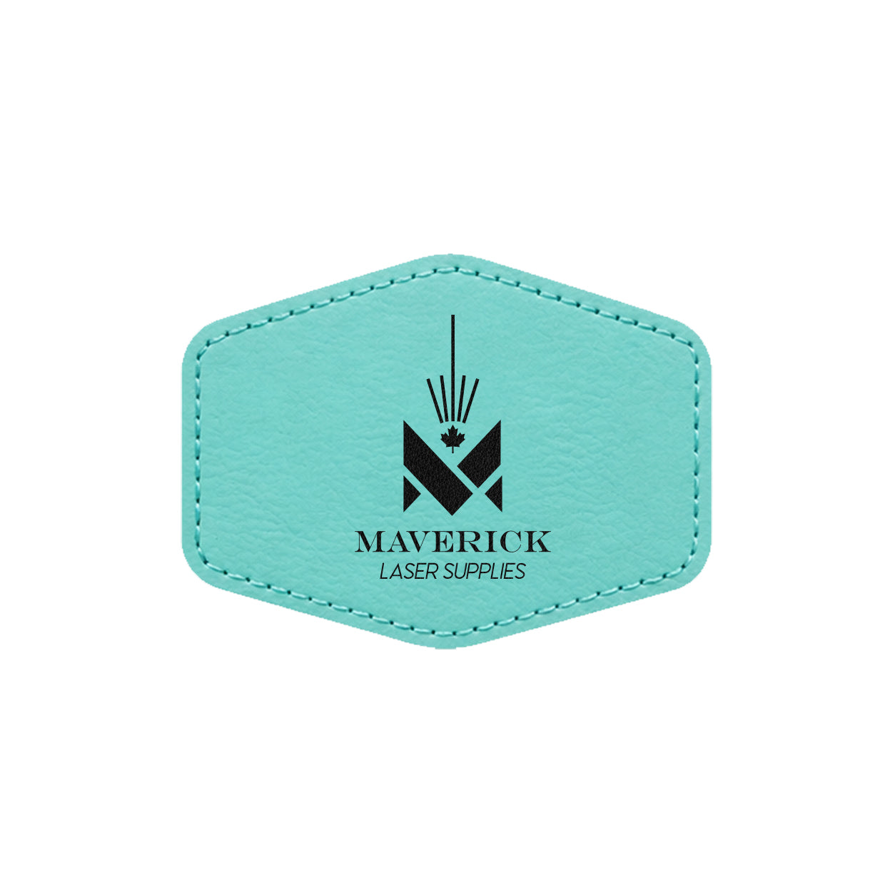 Lasereable Leatherette Hexagon Patch With Adhesive Blanks 3x2"