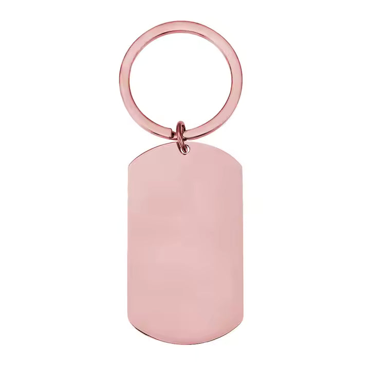 *Preorder* Stainless Steel Dog Tag Keychain Blanks