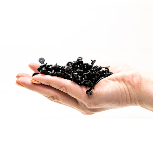 Plastic Keychain Snaps - Solid Black