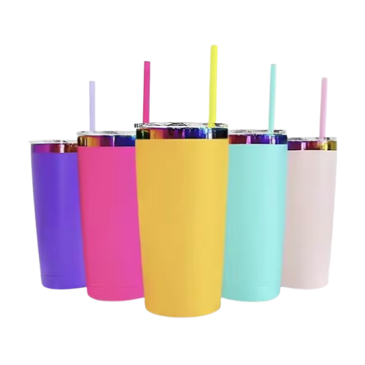 20 oz Stainless Steel Rainbow Plated | Powder Coated | Tumbler Blanks