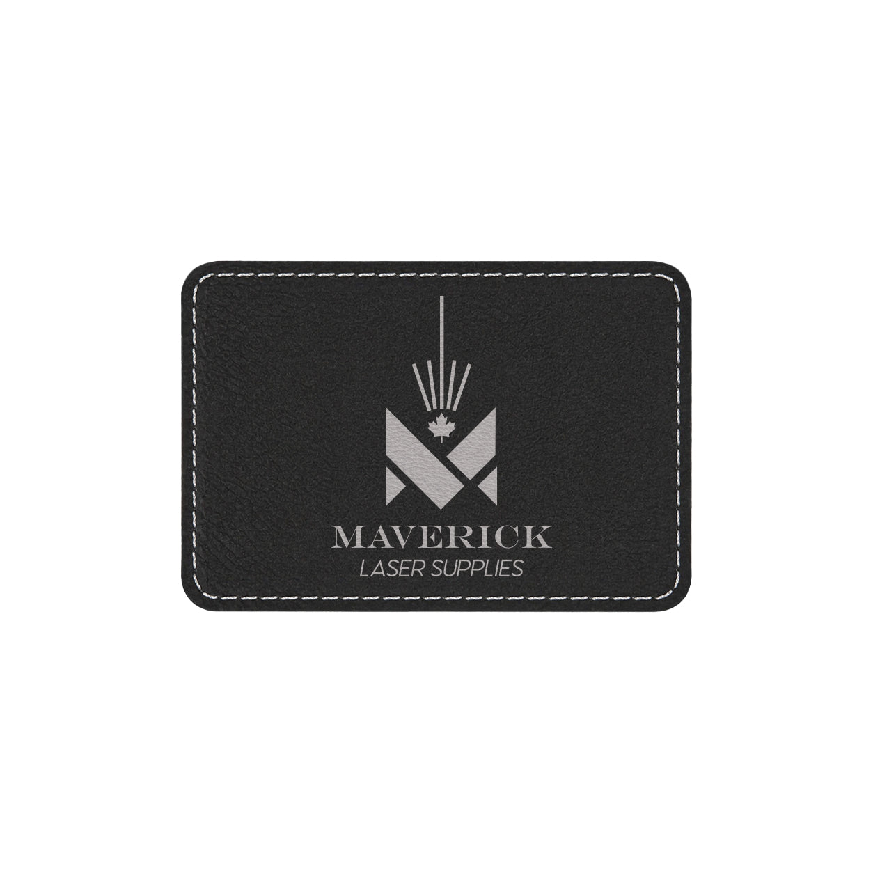 Lasereable Leatherette Rectangle Patch With Adhesive Blanks 3x2"