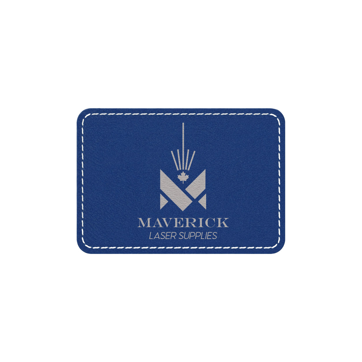 Lasereable Leatherette Rectangle Patch With Adhesive Blanks 3x2"