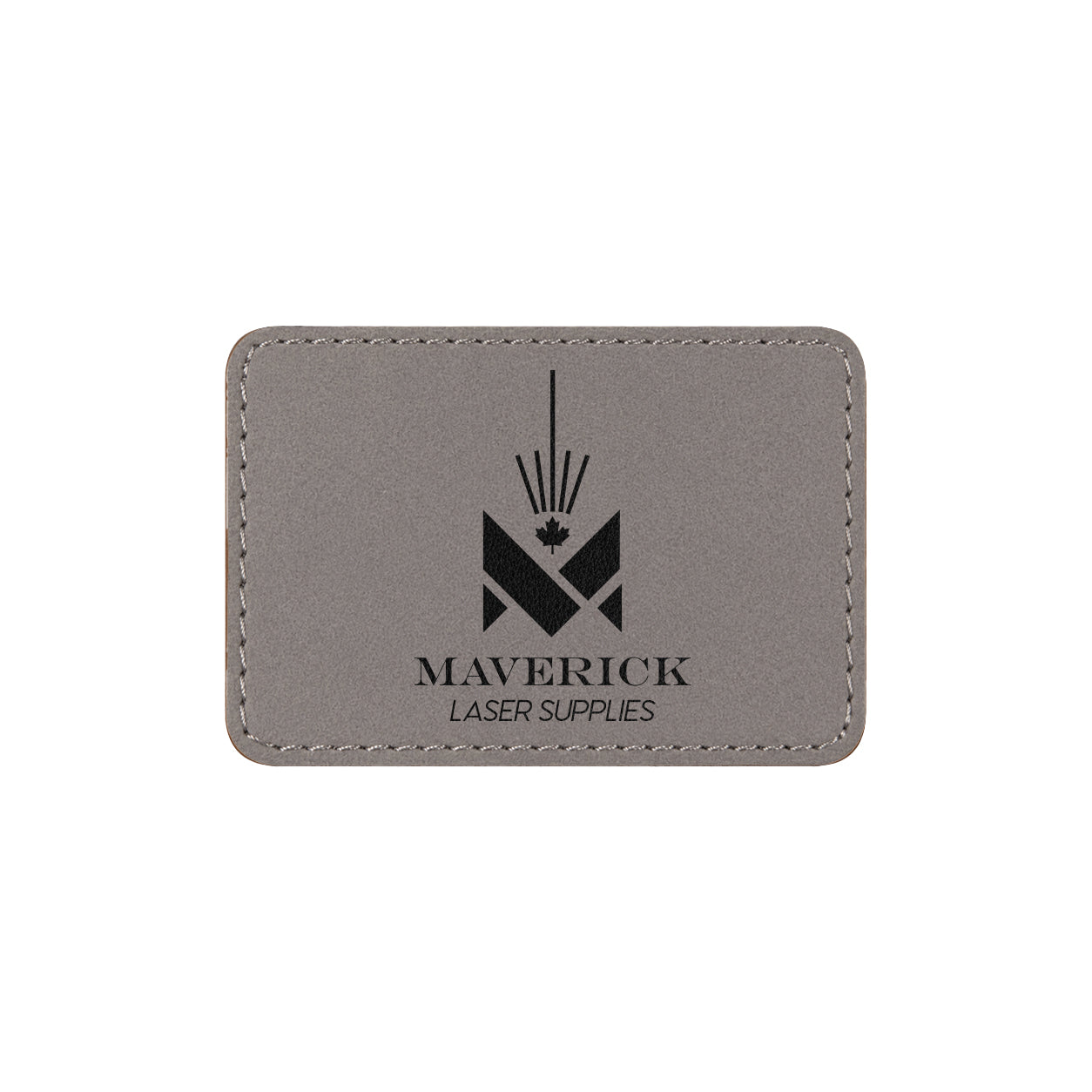 Lasereable Leatherette Rectangle Patch With Adhesive Blanks 3x2"
