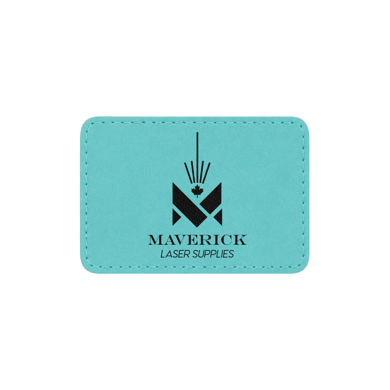 Lasereable Leatherette Rectangle Patch With Adhesive Blanks 3x2"
