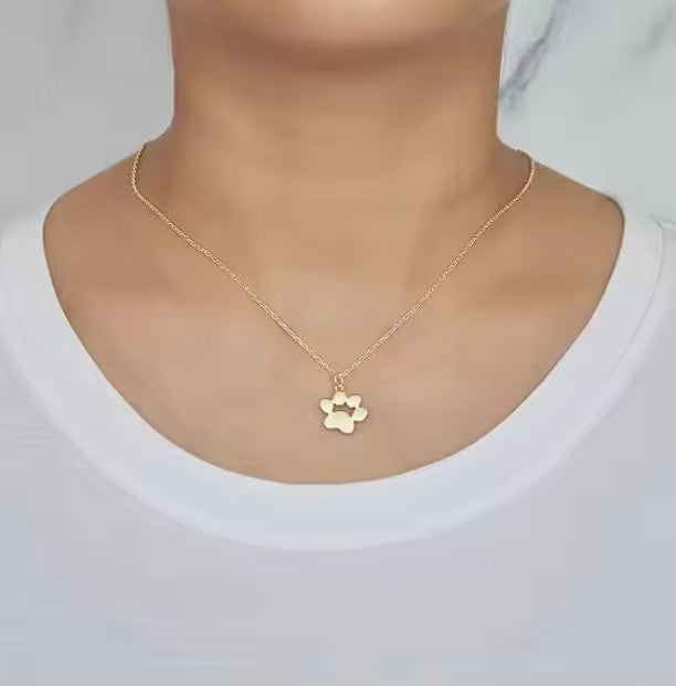 Stainless Steel Dog Paw Necklace Laser Engraving Blanks