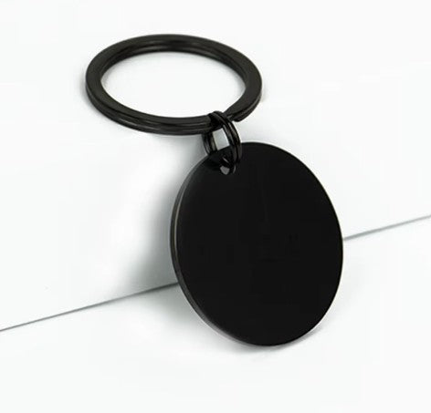 Stainless Steel Round Keychain Blanks