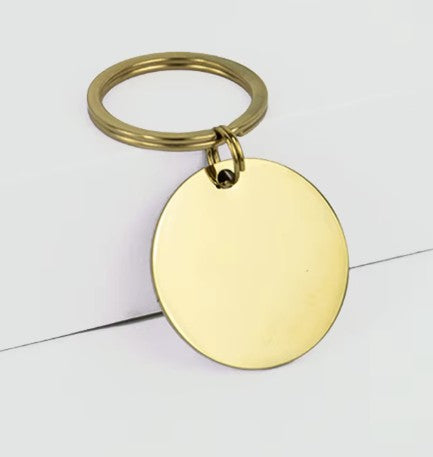 Stainless Steel Round Keychain Blanks