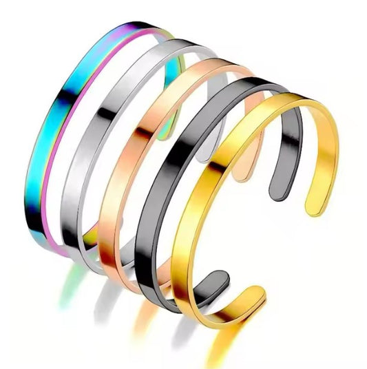 *Preorder* Stainless Steel Bangle Bracelet Laser Engraving Blanks
