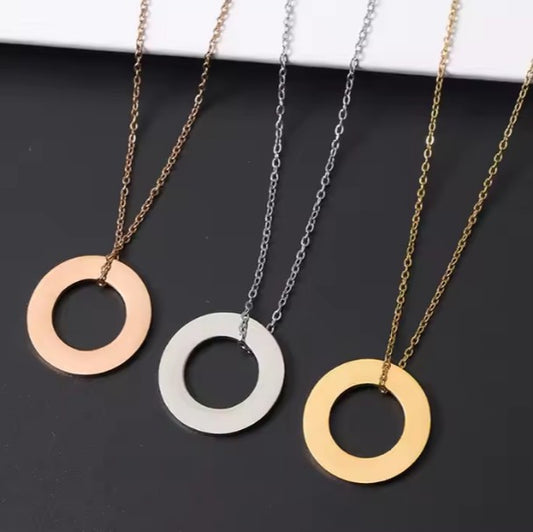 *Preorder* Stainless Steel Ring Washer Necklace Laser Engraving Blanks