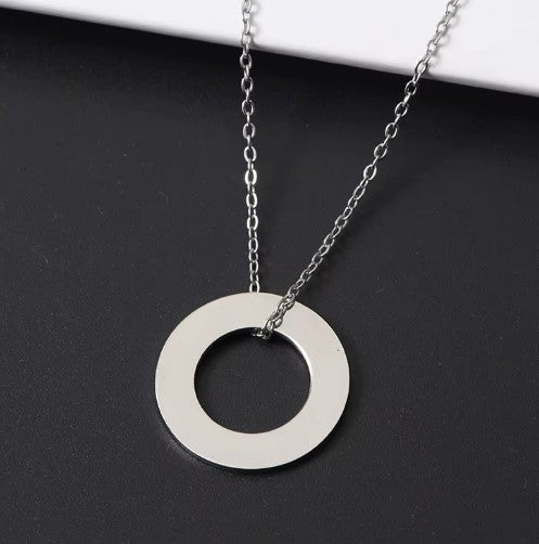*Preorder* Stainless Steel Ring Washer Necklace Laser Engraving Blanks