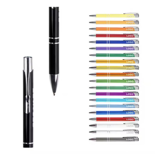 *Preorder* Metal Click-Action Pen Blank 1mm Black Ink