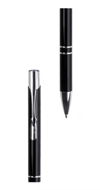 Metal Click-Action Pen Blank 1mm Black Ink