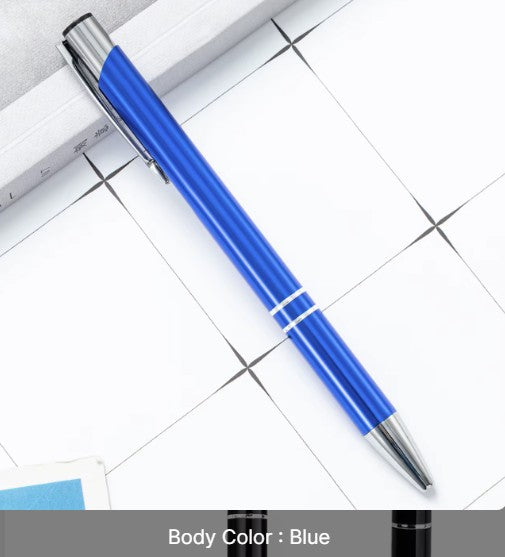 Metal Click-Action Pen Blank 1mm Black Ink