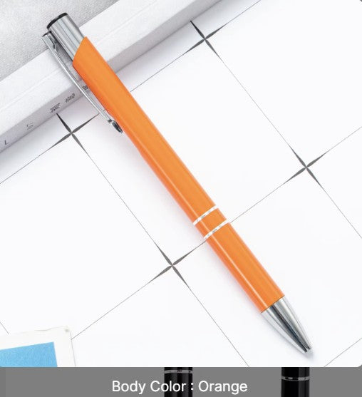 Metal Click-Action Pen Blank 1mm Black Ink