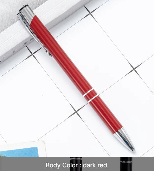 Metal Click-Action Pen Blank 1mm Black Ink