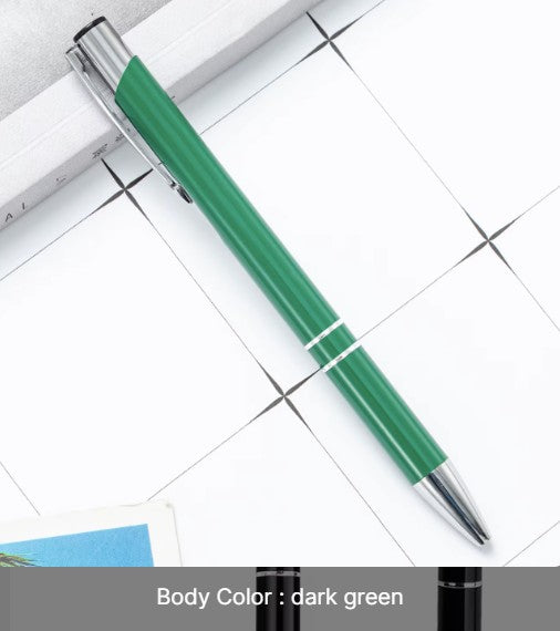 Metal Click-Action Pen Blank 1mm Black Ink