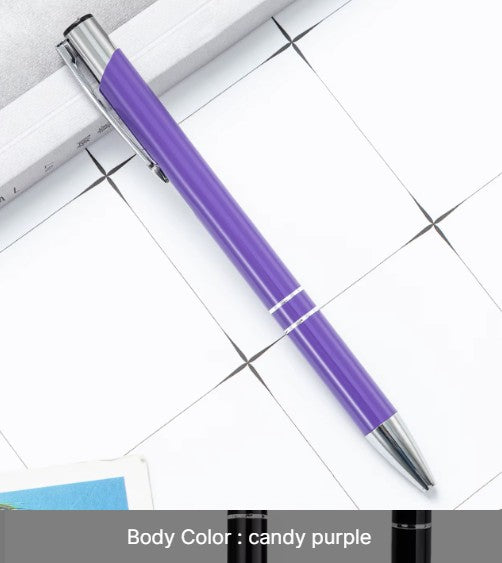 Metal Click-Action Pen Blank 1mm Black Ink