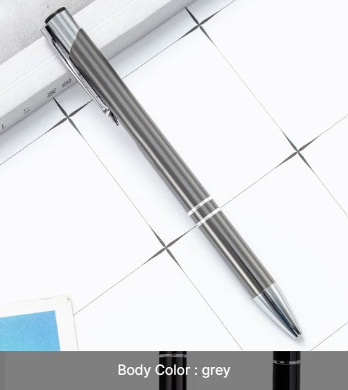 Metal Click-Action Pen Blank 1mm Black Ink