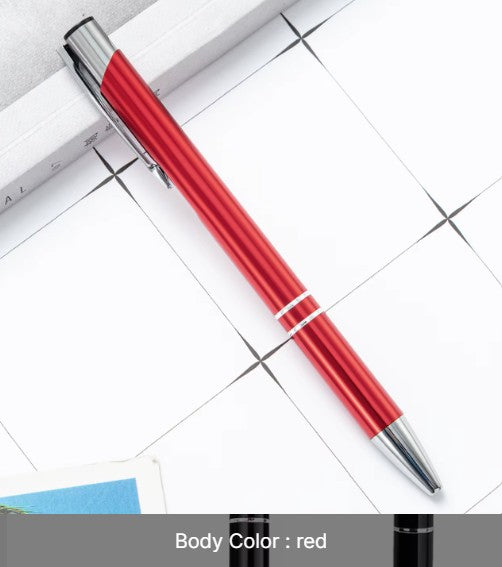 Metal Click-Action Pen Blank 1mm Black Ink