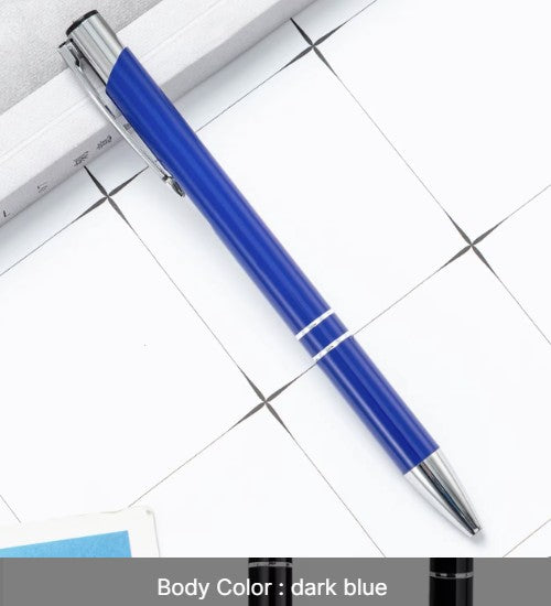 Metal Click-Action Pen Blank 1mm Black Ink