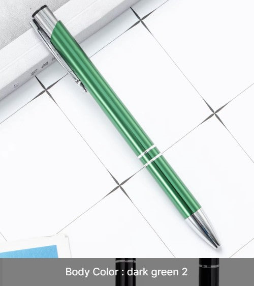 Metal Click-Action Pen Blank 1mm Black Ink