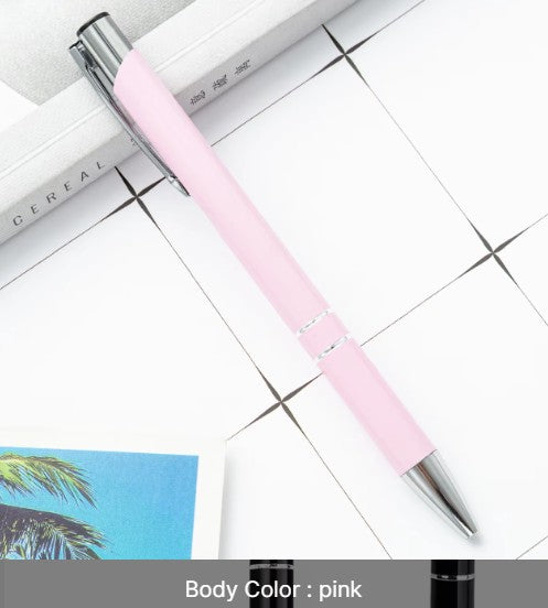 Metal Click-Action Pen Blank 1mm Black Ink
