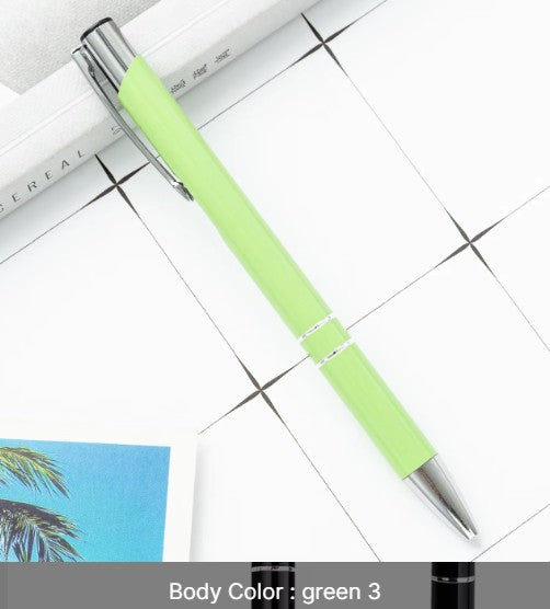 Metal Click-Action Pen Blank 1mm Black Ink