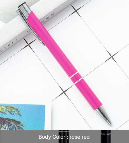 Metal Click-Action Pen Blank 1mm Black Ink