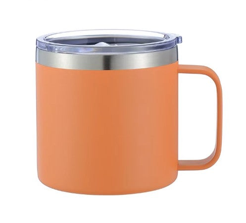 14 oz Stainless Steel Coffee Mug With Handle | Powder Coated | Laser Engraving Blank
