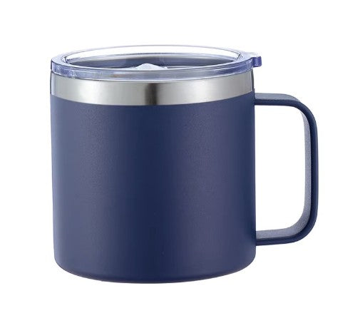 14 oz Stainless Steel Coffee Mug With Handle | Powder Coated | Laser Engraving Blank