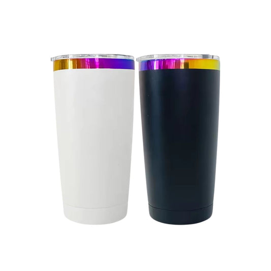 Stainless Steel Rainbow Plated 20 Oz Tumbler - Laser Engraving Blanks