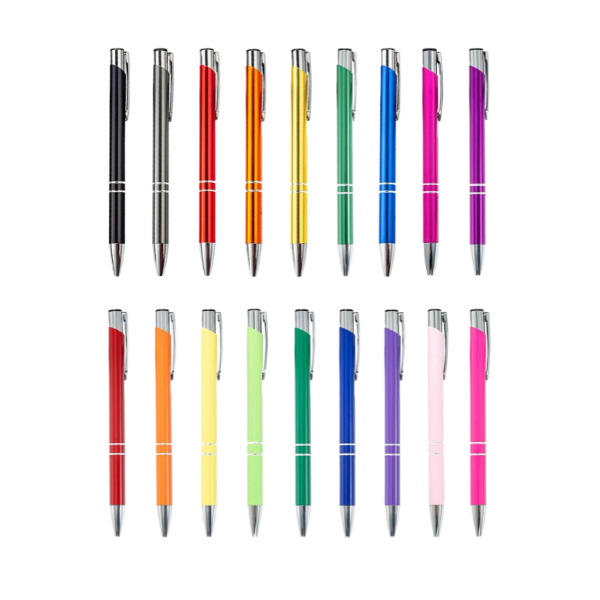 Metal Click-Action Pen Blank 1mm Black Ink