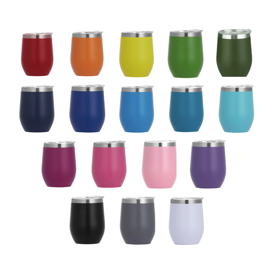 *Preorder* 12 oz Stemless Wine | Stainless Steel | Powder Coated | Tumbler Blanks | CASE OF 24