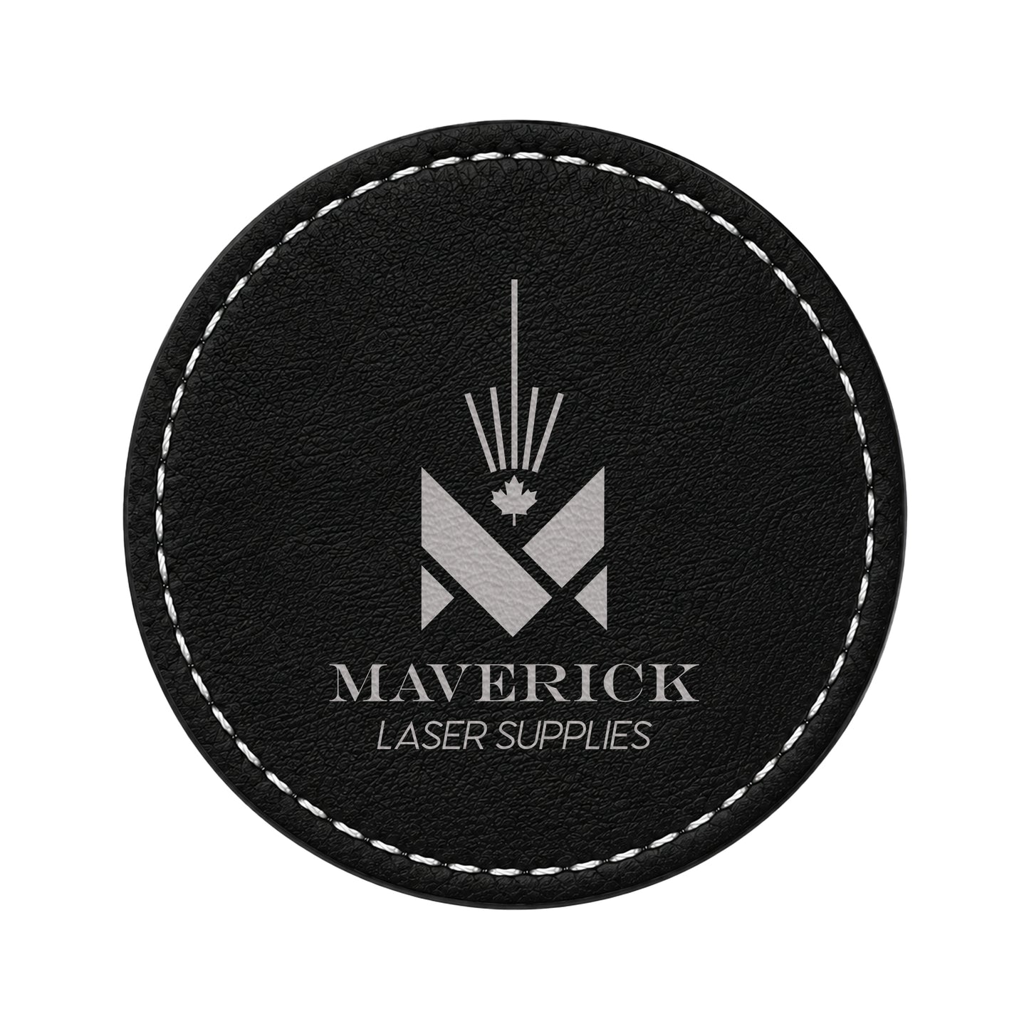 Lasereable Leatherette Round 4" Coaster Blank