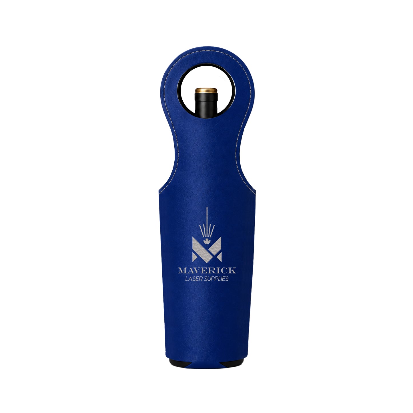 Lasereable Leatherette Wine Bottle Holder Tote Blank