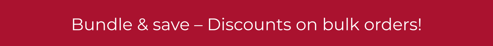 Bundle and Save