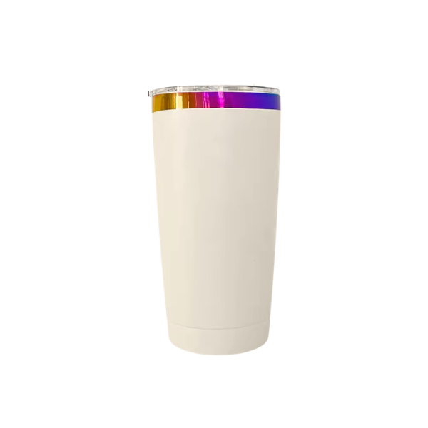 20 oz Stainless Steel Tumbler | Powder Coated | Rainbow Plated | Laser Engraving Blank