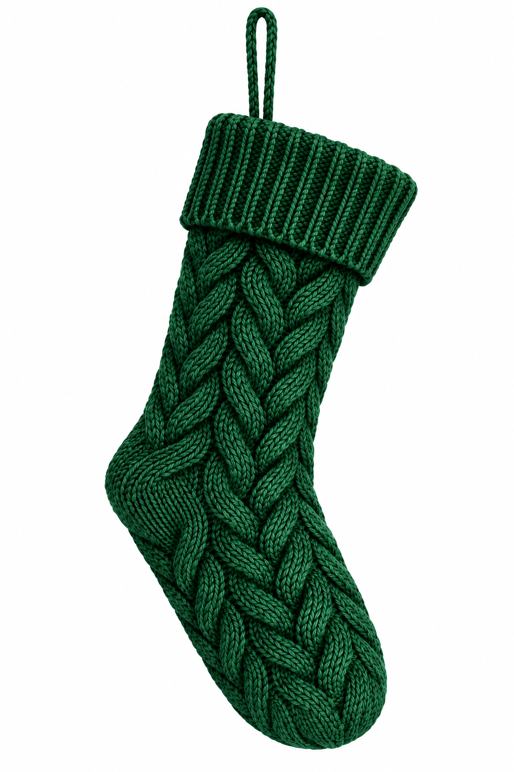 Cozy Cable-Knit Christmas Stocking Blanks