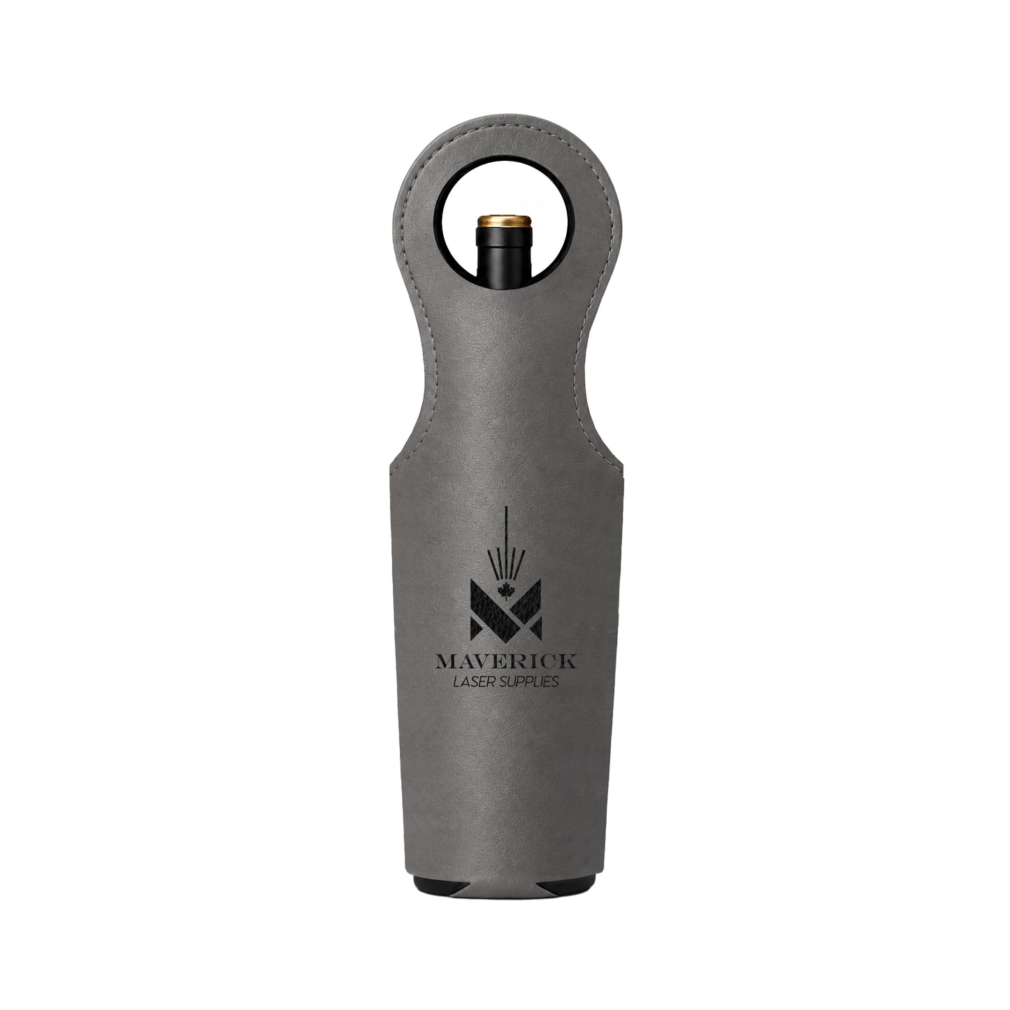 Lasereable Leatherette Wine Bottle Holder Tote Blank