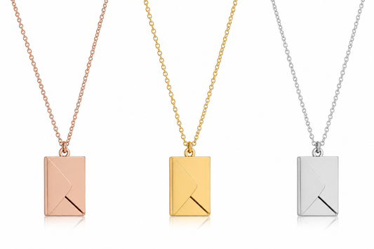 Stainless Steel Love Letter Necklace Laser Engraving Blanks