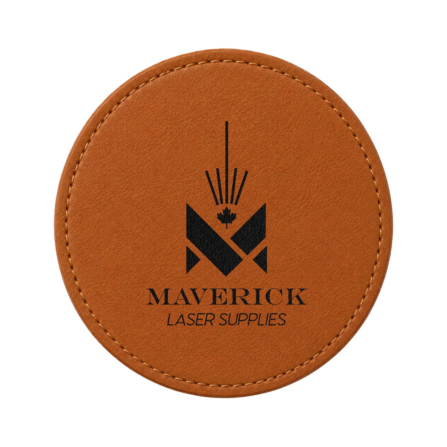 Lasereable Leatherette Round 4" Coaster Blank