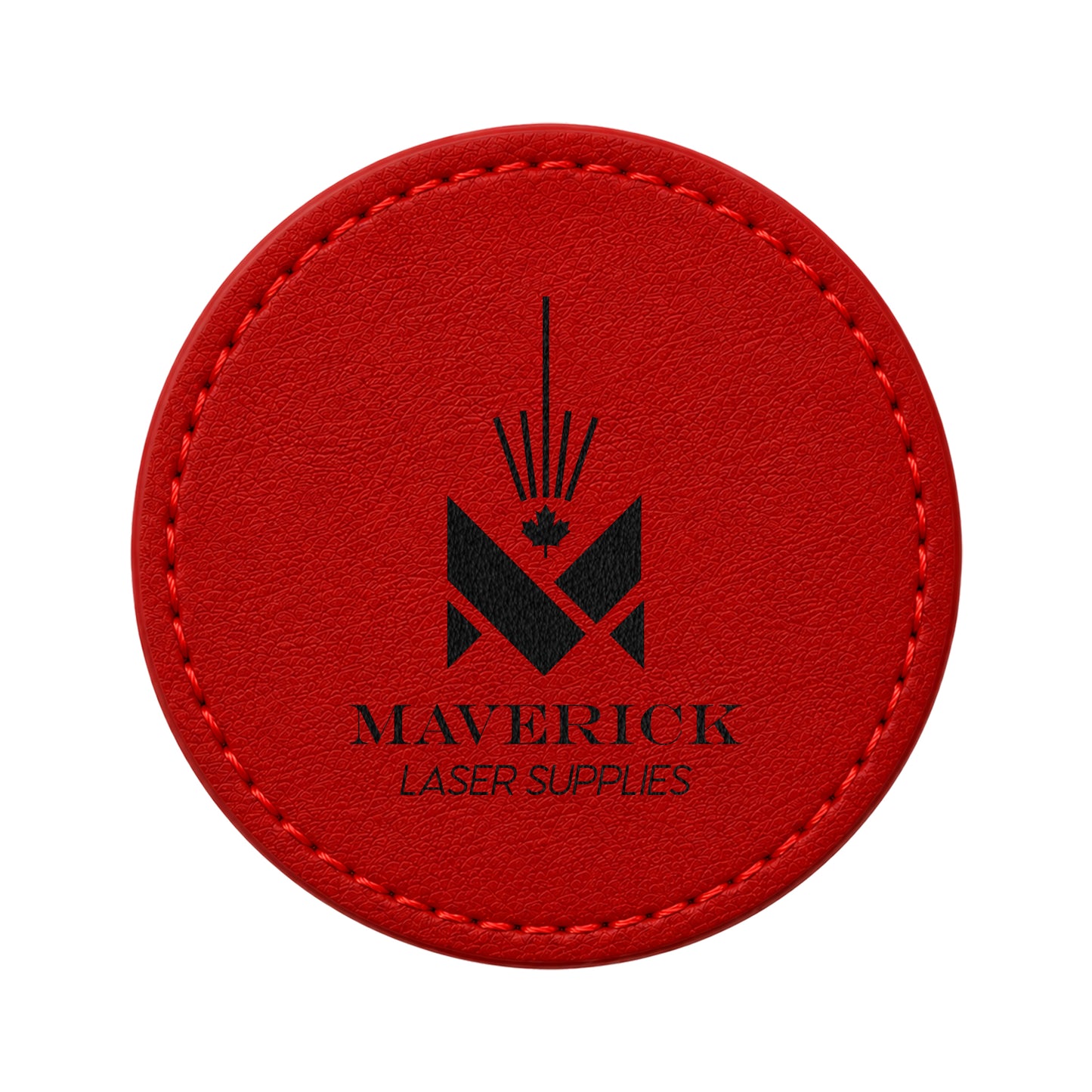 Lasereable Leatherette Round 4" Coaster Blank