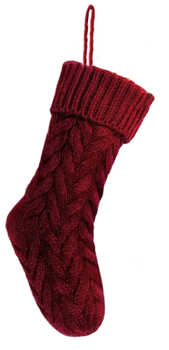 *Preorder* Cozy Cable-Knit Christmas Stockings