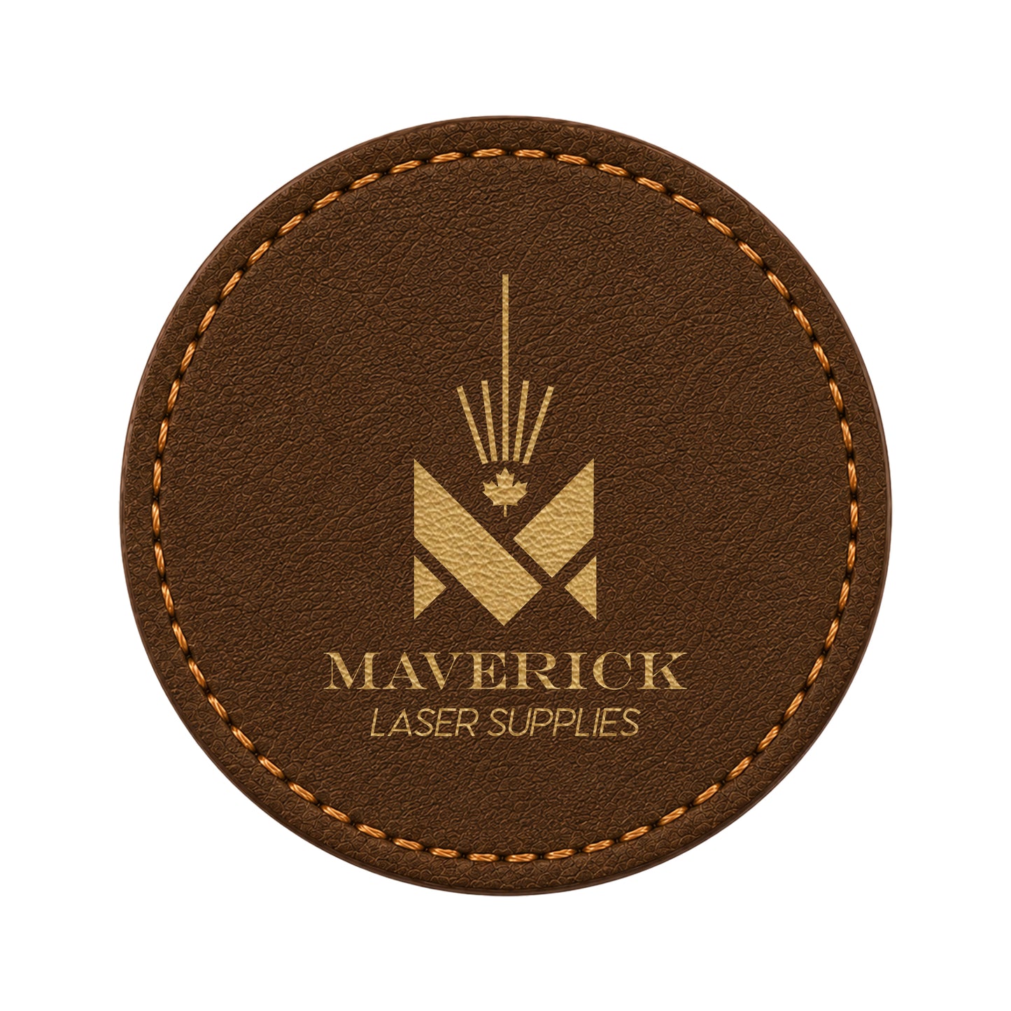 Lasereable Leatherette Round 4" Coaster Blank