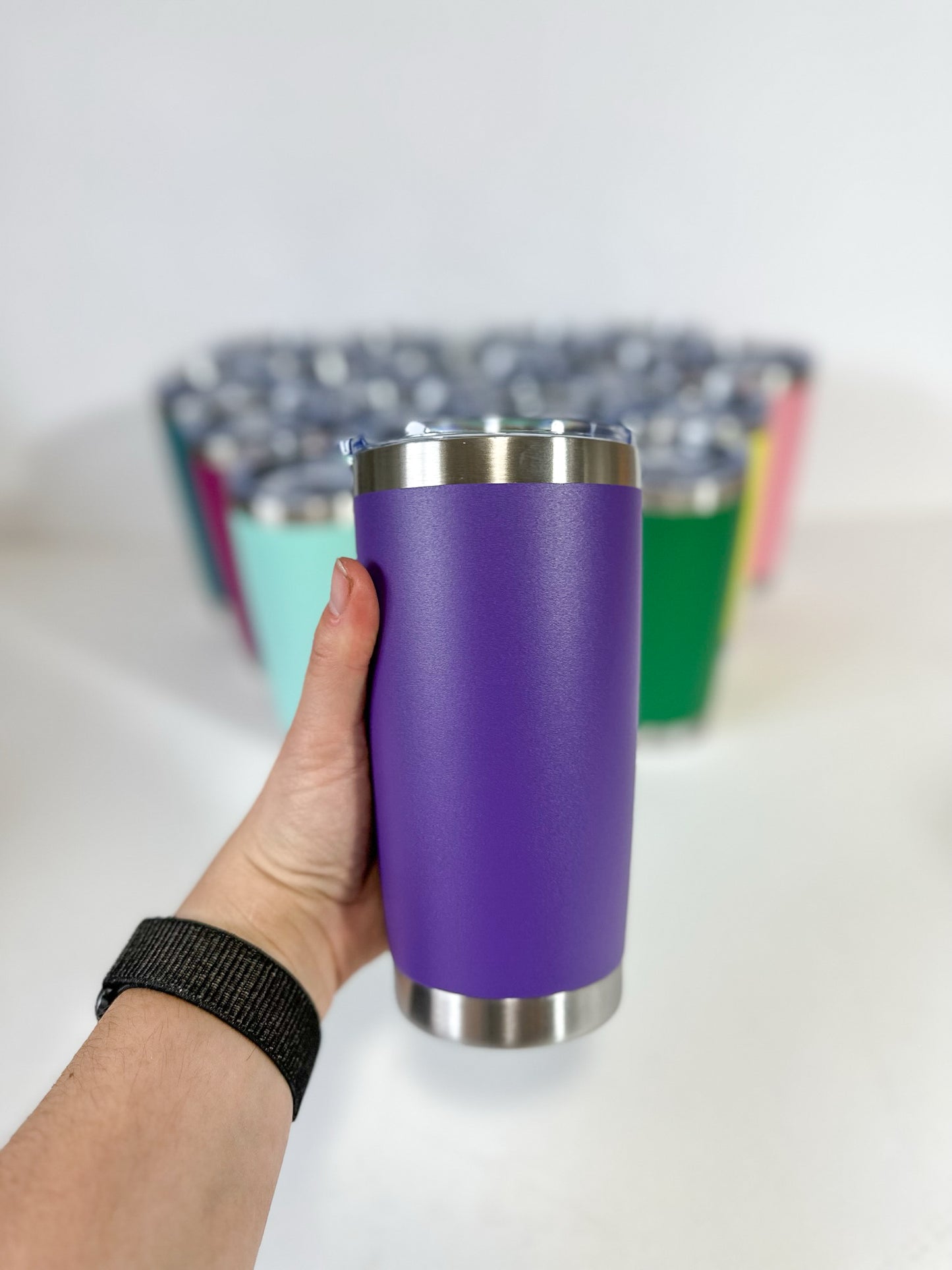 Purple Blank Stainless Steel Tumbler