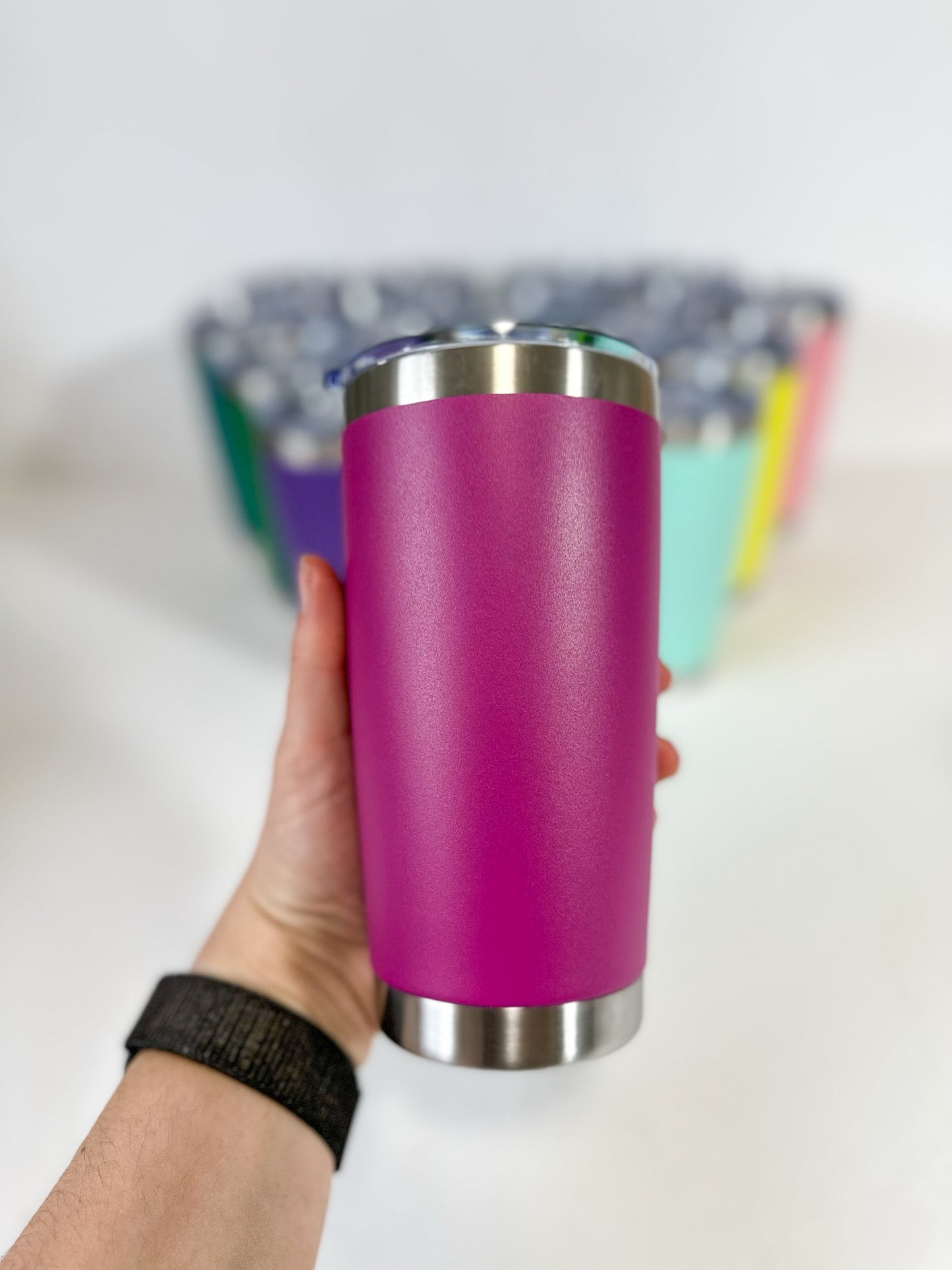 Magenta Blank Stainless Steel Tumbler