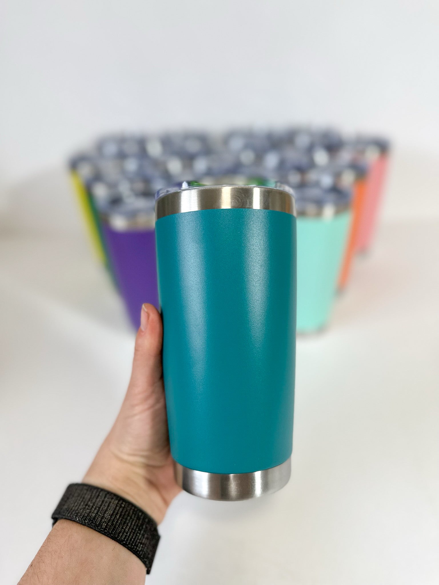 Teal Blank Stainless Steel Tumbler